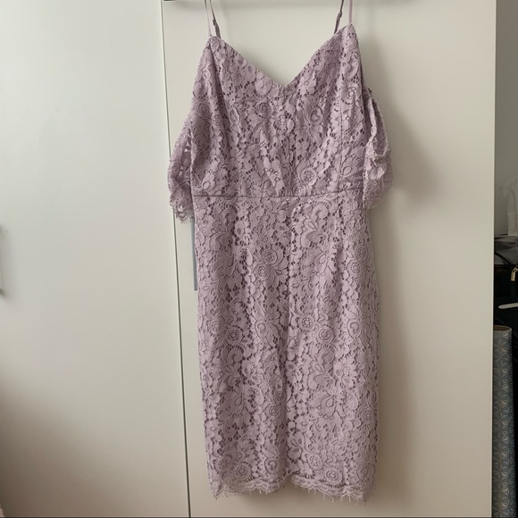 Dynamite Dresses & Skirts - Cocktail dress with off shoulder sleeves